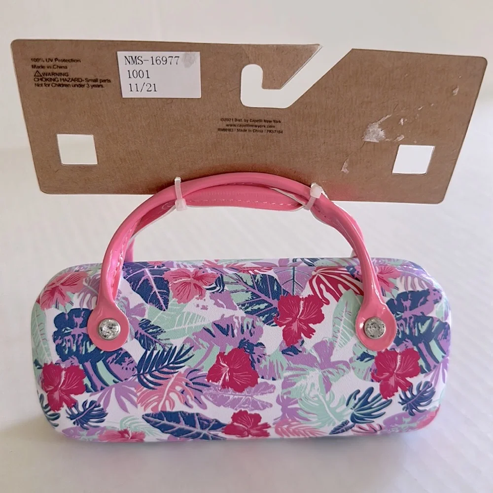 TOMMY BAHAMA || Kids Floral Hibiscus Sunglasses Case.